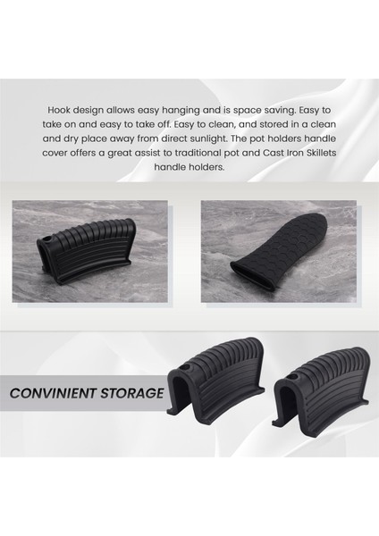Silikon Sıcak Sap Tutucu Kapak Seti Yardımcı Tava Sapı Kılıfı Tencere Altlıkları Dökme Demir Tava Sapları Kavrama Kapakları (Yurt Dışından) fırsatları