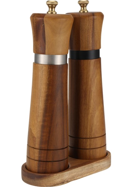 Tuz ve Karabiber Öğütücü Seti, Ahşap Tuz ve Karabiber Değirmeni Çalkalayıcı Kolay Ayarlanabilir Seramik Kalınlık Büyük Yeniden Doldurulabilir (Yurt Dışından) fırsatları