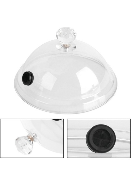 Molecular Cuisine Duman Davlumbazı Gıda Sınıfı Kapak Kubbe Kapağı Tütsüleme Aksesuarı Duman Demleyici Kek Biftek Kapağı D (Yurt Dışından)