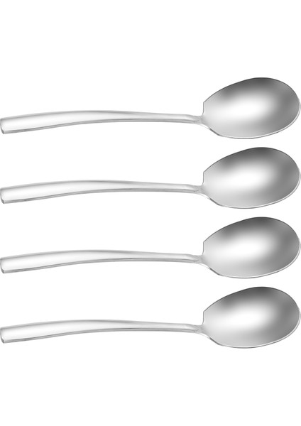Büyük Servis Kaşığı, 4'lü Paslanmaz Çelik Büyük Servis Kaşığı Seti, Şık Büfe Ziyafet Partisi Tatil Için Ayna Kaplaması (Yurt Dışından) fiyatları