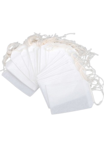 100 Adet Boş Çay Poşeti Çevre Dostu Gıda Sınıfı Filtre Kağıdı Ip Isı Yalıtımlı Bitki Çay Poşeti 5,5 x 7 cm (Yurt Dışından) fırsatları