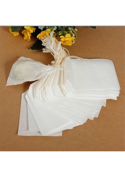 100 Adet Boş Çay Poşeti Çevre Dostu Gıda Sınıfı Filtre Kağıdı Ip Isı Yalıtımlı Bitki Çay Poşeti 5,5 x 7 cm (Yurt Dışından) indirimleri