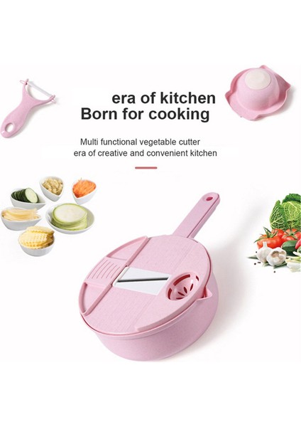 Çok Amaçlı Sebze Dilimleyici, Patates Soyucu, Havuç Soğan Rendesi, Süzgeçli Sebze Doğrayıcı, 12'si 1 Arada Mutfak (Yurt Dışından) fırsatları