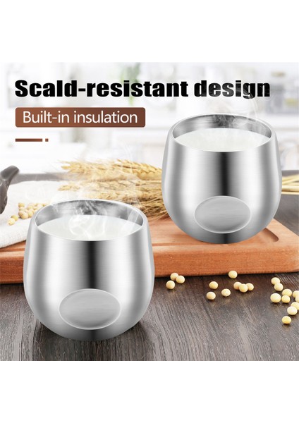 Paslanmaz Çelik Espresso Fincanları 2 Adet, 150 ml Çift Duvarlı Yalıtımlı Kırılmaz Bardak Küçük Bardak Açık Hava Piknikleri Partileri Için (Yurt Dışından) fırsatları