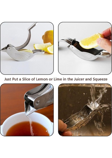 Kuş Limon Sıkacağı Paslanmaz Çelik, Limon Dilimi Sıkacağı, Bira Şişesi Için Limon Sıkacağı, 3 Adet (Yurt Dışından) fırsatları