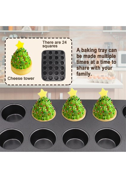 2'li Premium Yapışmaz Fırın Kabı 24 Bardaklık Mini Muffin Kalıbı, Bulaşık Makinesinde Yıkanabilir (Yurt Dışından) modelleri