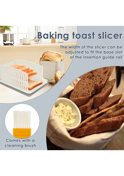 Ayarlanabilir Ekmek Dilimleyici, Çok Fonksiyonlu Tost Ekmeği Dilimleme Makinesi, Ev Yapımı Ekmek Için Ekmek Kesme Kılavuzu (Yurt Dışından) fırsatları