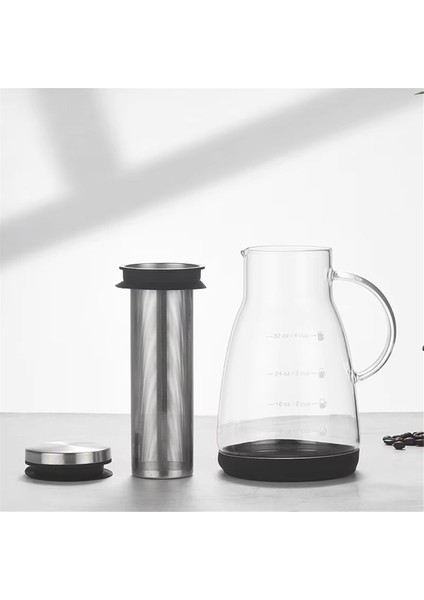 960 ml Çift Amaçlı Soğuk Demleme Kahve ve Çay Makinesi, Filtreli Espresso Buz Damlama Cam Demlik, Ev Kullanımı Için Cam Demlik (Yurt Dışından) fırsatları