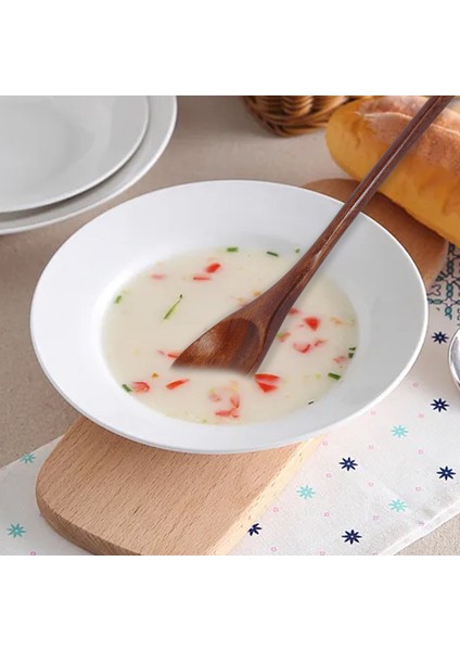 Adet Uzun Saplı Ahşap Kaşıklar Ahşap Çay Kahve Kaşığı Japon Tarzı Tatlı Kaşığı Seti Bal Karıştırma Kaşığı Ahşap Sofra Takımı (Yurt Dışından) fırsatları