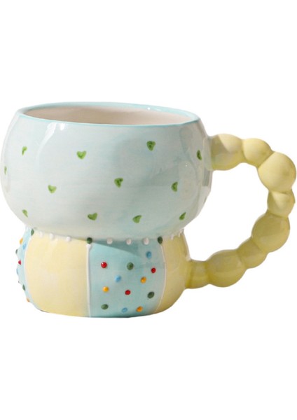 Seramik Bardak Renkli Kahve Fincanı Ev Fincanı Kahvaltı Fincanı Süt Kahve Çay Meyve Suyu Yulaf Suyu Fincanı,c (Yurt Dışından)