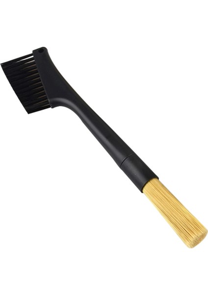 Çift Kafa Kahve Fırçası Espresso Kahve Öğütücü Makinesi Temizleme Fırçası Matcha Klavye Toz Alma Aracı Kahve Tozu Fırçası (Yurt Dışından)