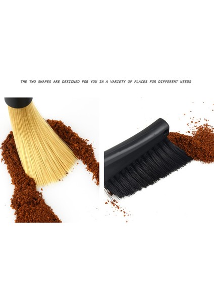 Çift Kafa Kahve Fırçası Espresso Kahve Öğütücü Makinesi Temizleme Fırçası Matcha Klavye Toz Alma Aracı Kahve Tozu Fırçası (Yurt Dışından) modelleri