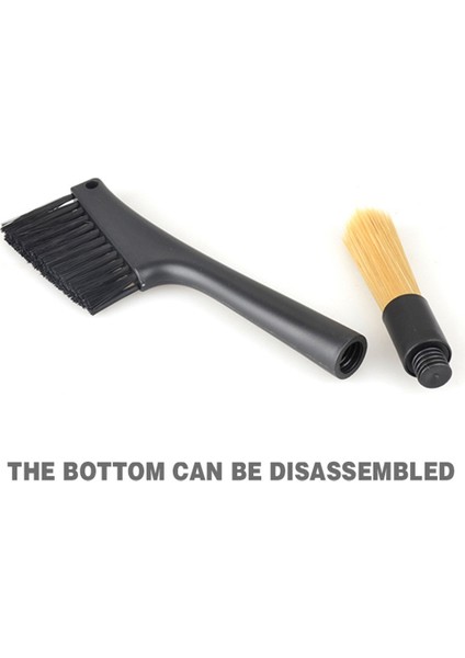 Çift Kafa Kahve Fırçası Espresso Kahve Öğütücü Makinesi Temizleme Fırçası Matcha Klavye Toz Alma Aracı Kahve Tozu Fırçası (Yurt Dışından) fırsatları