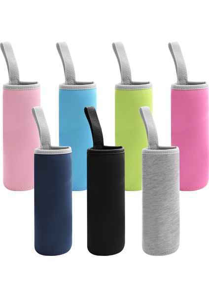 7'li Paket Cam Su Şişesi Kılıfı 12 Oz - 19 Oz Neopren Yalıtımlı Katlanabilir Içecek Şişesi Kılıfı Taşıyıcısı, Çok Renkli (Yurt Dışından) fiyatları