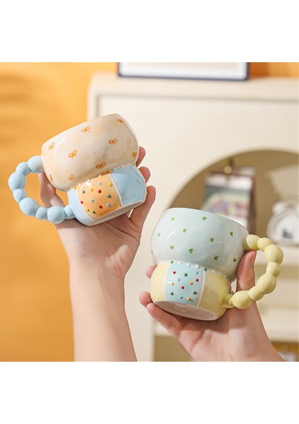 Seramik Bardak Renkli Kahve Fincanı Ev Fincanı Kahvaltı Fincanı Süt Kahve Çay Meyve Suyu Yulaf Suyu Fincanı,c (Yurt Dışından) indirimleri