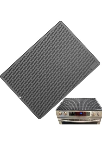 Silikon Ocak Koruma Pedi Fırın Koruma Kapağı Drenaj Pedi Kolay Temizlenebilir Silikon Yalıtım Pedi Gri (Yurt Dışından) fiyatları