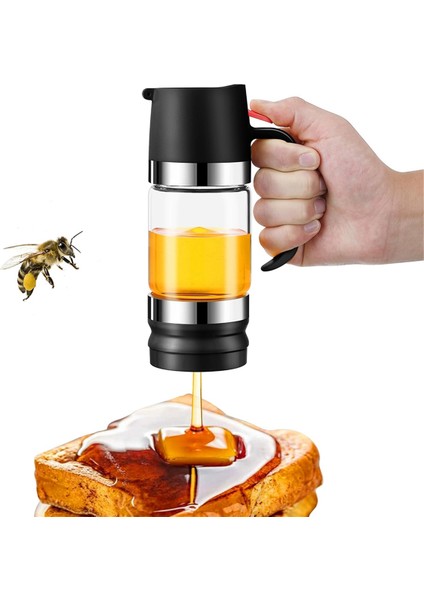 Bal Dağıtıcı Kavanoz, 10 Oz Damlamayan Saplı Cam Dayanıklı Şeffaf Şurup Dağıtıcı Kabı, Silikon Tabanlı (Yurt Dışından) fiyatları