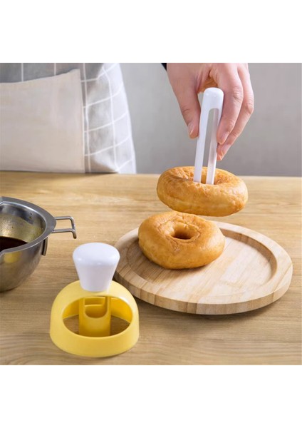 10 Adet Dağıtıcı Donut Makinesi Taşınabilir Waffle Kalıbı Plastik Makine Donut Kek Kalıbı (Yurt Dışından)