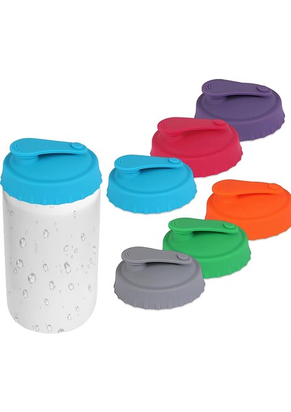 12'li Paket Silikon Konserve Kapağı - Standart Boyutlu Konserveler ve Sodalar Için Yeniden Kullanılabilir Konserve Kapakları, Soda/bira/meyve Suyu Için Silikon Konserve Kapakları (Yurt Dışından) indirimleri
