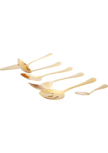 Parçalı Servis Çatal Bıçak Takımı, Servis Gereçleri Seti, Pasta Servis Takımı ve Altın Yuvalı Servis Kaşığı Dahil (Yurt Dışından) fiyatları