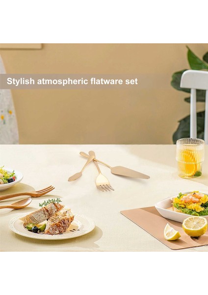 Parçalı Servis Çatal Bıçak Takımı, Servis Gereçleri Seti, Pasta Servis Takımı ve Altın Yuvalı Servis Kaşığı Dahil (Yurt Dışından) indirimleri