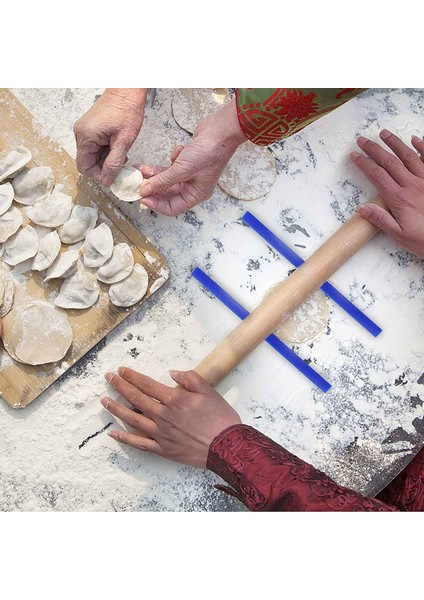 Silikon Ölçüm Hamur Kalınlığı Şeritleri 18 Inç, Oklava Kılavuz Seti, Pişirme, Pizza, Hamur Işleri Için Ara Çubuklar, 3 Boyut (Yurt Dışından) fırsatları