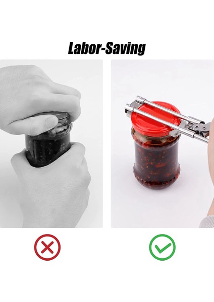 Kaymaz Kauçuk Pedli Çok Işlevli Paslanmaz Çelik Konserve Açacağı, Zayıf Eller, Yaşlılar ve Çocuklar Için Kavanoz Açacağı (Yurt Dışından) fiyatları