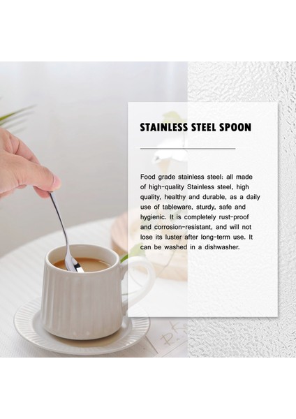 Adet Espresso Kaşığı, 4,7 Inç Paslanmaz Çelik Mini Kahve Kaşığı ve Tatlı Kaşığı (Yurt Dışından) fiyatları