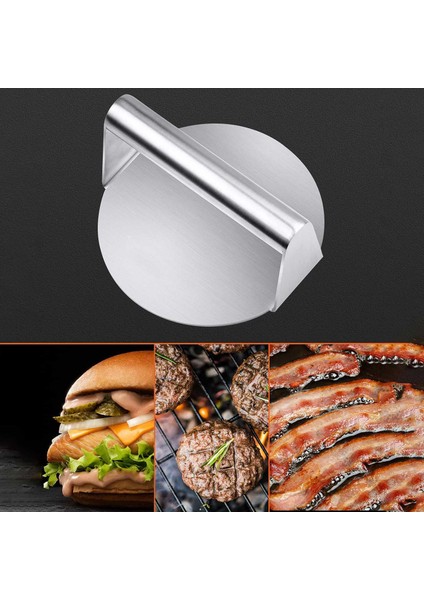Burger Presi, Yuvarlak Smash Burger Presi, Izgara Aksesuarları Seti, Hamburger Köfte Makinesi ve Sıkma Yağı (Yurt Dışından) modelleri
