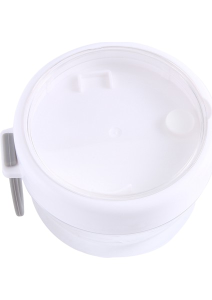 Kapaklı ve Kaşıklı Gece Boyu Yulaf Kapları 2 Adet, 20 Oz Taşınabilir Plastik Yoğurt Kavanozları, Sızdırmaz Tatlı Kapları Beyaz (Yurt Dışından) fiyatları