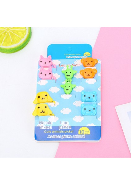 Çocuklar Için Hayvan Maması Seçimleri Karikatür Hayvan Bento Seçimleri Bento Kutusu Meyve Seçimleri Mini Çatal Seçimleri Yemek Kürdanları (Yurt Dışından) fırsatları