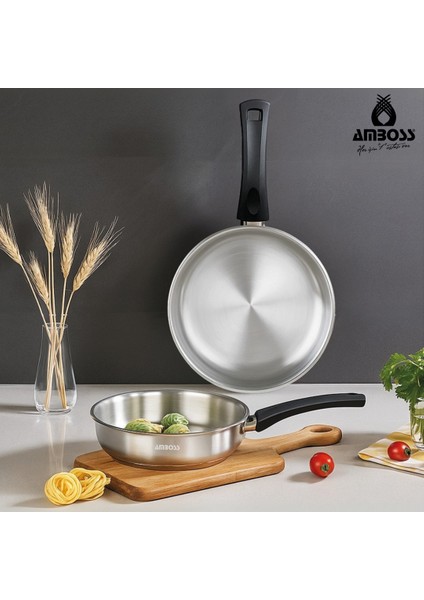 Siena Pro 2 Parça Paslanmaz Çelik Tava Seti