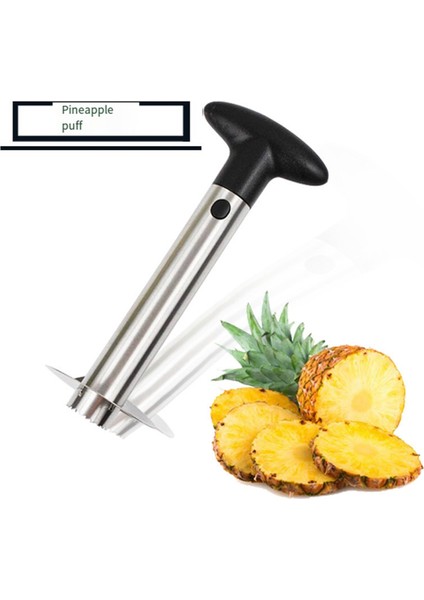 Paslanmaz Çelik Ananas Soyucu, Çekirdek Çıkarıcı, Dilimleyici ve Kesici - Zahmetsiz Meyve Hazırlığı Için Kolay Mutfak Aleti (Yurt Dışından) fiyatları