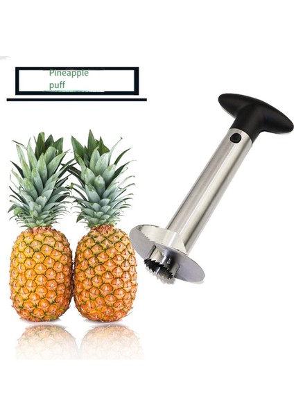 Paslanmaz Çelik Ananas Soyucu, Çekirdek Çıkarıcı, Dilimleyici ve Kesici - Zahmetsiz Meyve Hazırlığı Için Kolay Mutfak Aleti (Yurt Dışından) modelleri