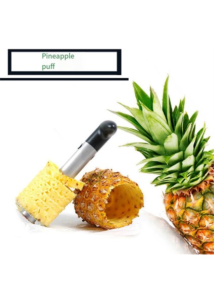Paslanmaz Çelik Ananas Soyucu, Çekirdek Çıkarıcı, Dilimleyici ve Kesici - Zahmetsiz Meyve Hazırlığı Için Kolay Mutfak Aleti (Yurt Dışından) fırsatları