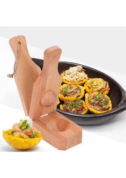 Saplı Ahşap Tostonera Muz Presi, 2'si 1 Arada Ahşap Yeniden Kullanılabilir Muz Presi Parçalayıcı, Taşınabilir Muz Presi (Yurt Dışından) fiyatları