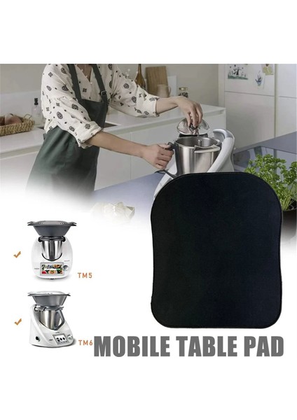 Thermomix Tm5 Tm6 Kaydırma Pedi Güçlü Yapışma Anti-Kirlenme Matı Katmanlama Yok Yapıştırıcı Yok Siyah Mobil Masa Matı 3 Parça (Yurt Dışından) fırsatları