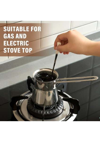 Adet Türk Kahvesi Potu, 15OZ Çay Potu, Arap Kahvesi Potu, Briki Yunan Kahvesi Potu, Sütlü Tereyağı, Ballı Çikolatalı Eriyen Isıtıcı Pot (Yurt Dışından) modelleri