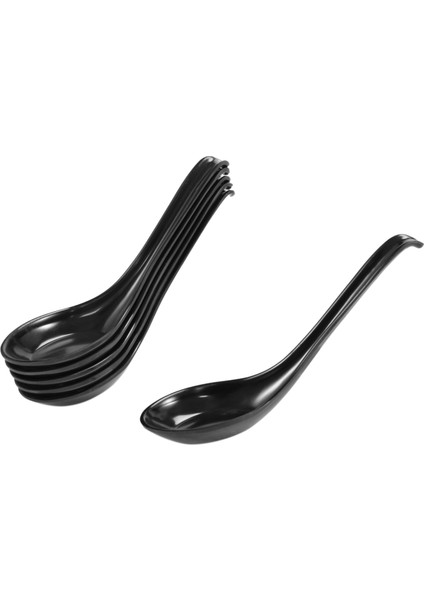 Çorba Kaşıkları, 6 Adet Japon Usulü Kaşıklar, Yaratıcı Pirinç Kaşıkları, Uzun Saplı Çin Asya Çorba Kaşıkları, Restoranlar Için (Yurt Dışından)