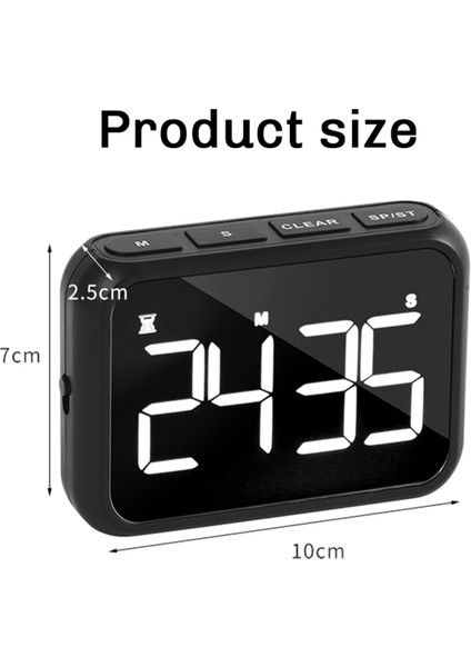 Çocuklar Için Zamanlayıcı, Mutfak Zamanlayıcıları, Yemek Pişirme Için Dijital Zamanlayıcı, Egzersiz, Çalışma Için Manyetik Geri Sayım Zamanlayıcısı, Fırın Siyah (Yurt Dışından) fırsatları