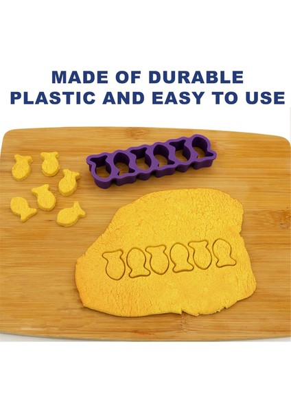 Altın Balık Kurabiye Kalıbı Seti, Plastik Balık Şeklinde Atıştırmalık Pişirme Kalıbı, Kek, Bisküvi ve Balık Şeklindeki Yiyecekler Için Uygundur (Yurt Dışından) indirimleri