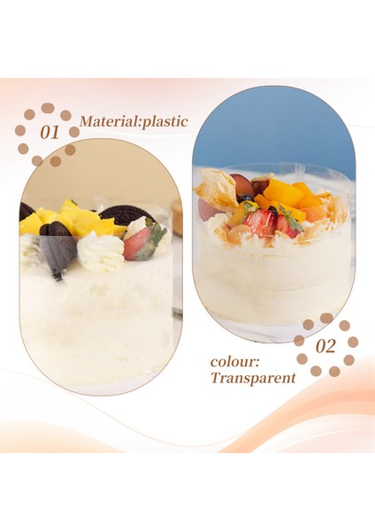 2 Adet 8/10 cm Kek Kalıbı Filmi Şeffaf Kek Ruloları Mus Kek Asetat Levhalar Çikolata Şekerleme Sarma Bant Şeridi Kek Dekorasyon Aracı (Yurt Dışından) indirimleri