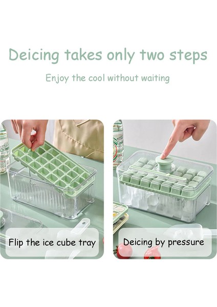 Ev Tipi Gıda Sınıfı Yüksek Değerli Pres Buz Tepsisi Buzdolabı Ev Yapımı Buz Küpü Saklama Buz Küpü Kalıbı Dondurma Buz (Yurt Dışından) indirimleri