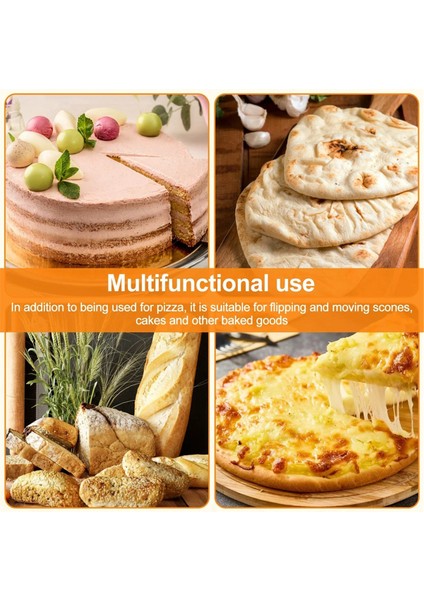 Ahşap Saplı 12 Inç Pizza Küreği, Yapışmaz Delikli Pizza Küreği, Pizza Soyma Küreği, Pişirme Aleti (Yurt Dışından) fiyatları