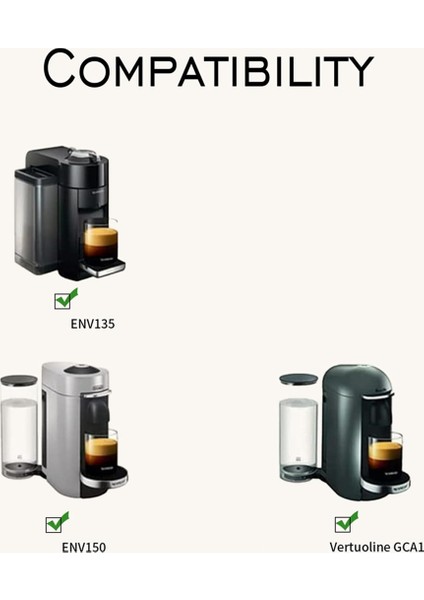 Vertuoline ve Vertuo Pod Için Doldurulabilir Kahve Kapsülü, Nes Presso Vertuo Kahve Makinesi Için 150 ml Kahve Kapsülleri (Yurt Dışından) fiyatları