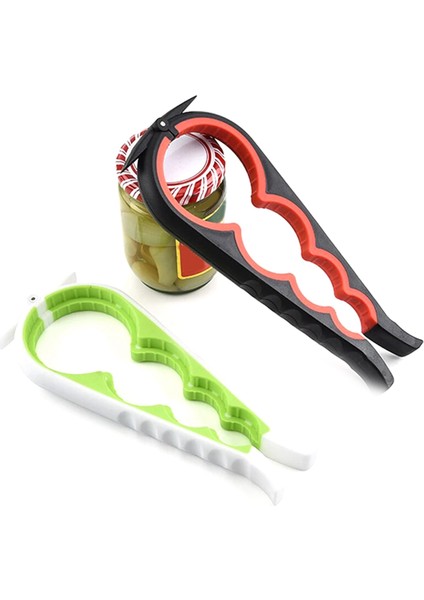 Konserve Açacağı Çok Fonksiyonlu 4'ü 1 Arada Içecek Şişesi Açacağı Kapağı Bükücü Dört Pozisyonlu Konserve Açacağı Kaymaz Kapak Bükücü (Yurt Dışından) indirimleri