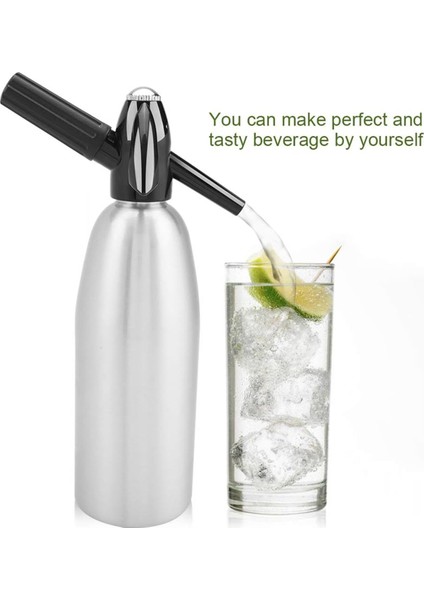 1l Taşınabilir Soda Sifonu Şişesi Soda Makinesi Basınç Regülatörü ile Kendin Yap Mojito Kokteylleri Meyve Suları (Yurt Dışından) fırsatları