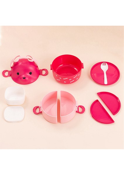 Istife Edilebilir Bento Kutusu Taşınabilir Sızdırmaz Bento Kutusu Japon Tarzı Çift Katmanlı Bento Kutusu Kahverengi (Yurt Dışından) modelleri