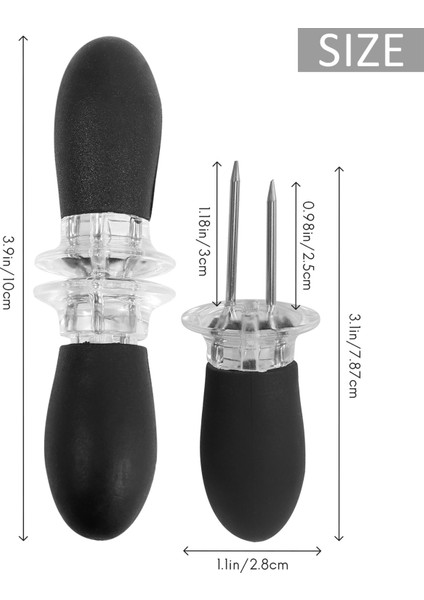 20 Adet/10 Çift Mısır Tutacağı Taşınabilir Meyve Tutacağı Barbekü Malzemeleri Paslanmaz Çelik Mısır Koçanı Barbekü Çatal Şişleri (Yurt Dışından) fırsatları