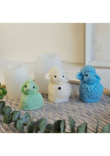 3D Sevimli Koyun Silikon Kalıp Kendin Yap Hayvan Mum Yapımı Alçı Reçine Sabun Kalıbı El Sanatları Çikolata Fondan Pişirme Aracı (Yurt Dışından) fiyatları